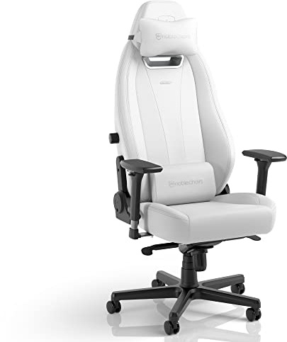 noblechairs Legend Gaming Stuhl Weiß - Gaming Chair PC 150 kg Belastbarkeit - Gamer Stuhl Noblechair Gaming Sessel - PC Stuhl Gaming - 4D- Armlehnen
