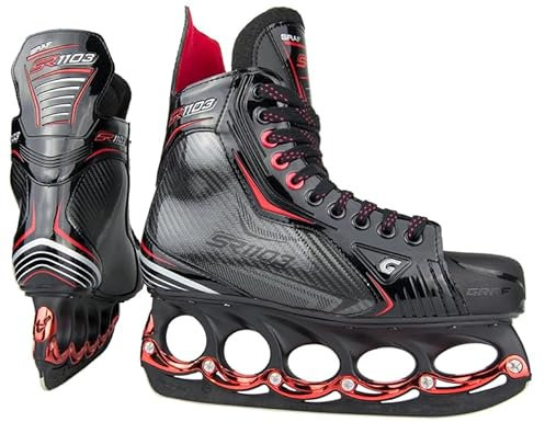 Graf Ultra SR1103 Schlittschuhe Senior Red Edition mit T Blade, Größe:42