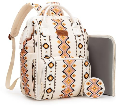 Montana West Wrangler Diaper Bag Backpack Aztec Callie Bag Travel Backpack Purses Western Multi-Function Baby Bags for Mom