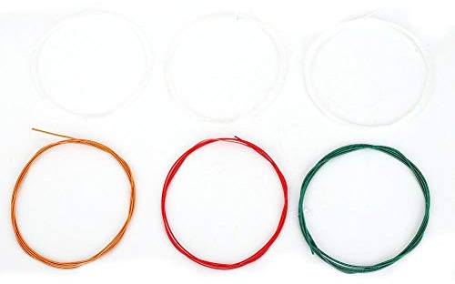 6 Pièces/ensemble de Cordes en Nylon Métallique Accessoire de Pièce de Rechange pour Guitare Acoustique Classique - et Mélodieux - Convient aux Guitaristes et Musiciens -
