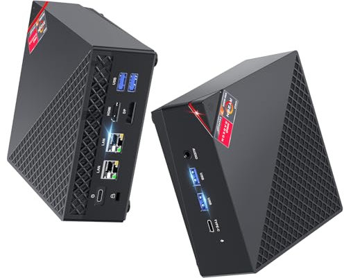 ACEMAGICIAN AM06 Pro Mini PC, AMD Ryzen 7 7730U (8C/16T, bis zu 4.5Ghz),16GB DDR4 512GB M.2 SSD Mini Computer mit W11 PRO | 4K Triple Display | Type-C | Dual Ethernet | WiFi 6 | BT 5.2