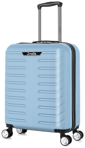 JRNEE Cabin Suitcase 55 x 35 x 20 cm Carry On Hand Luggage - ABS Hard Shell Ryanair Underseat Compatible 19 Inch Travel Bag - Lightweight, Water Resistant, TSA Lock, 360° 4-Spinner Wheels