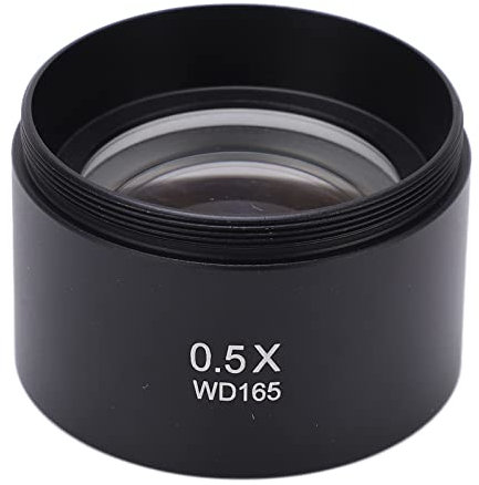 Objektivlins,WD165 0.5X Objektivlins Wide Field Magnification Mikroskop Objektivlins för laboratorium