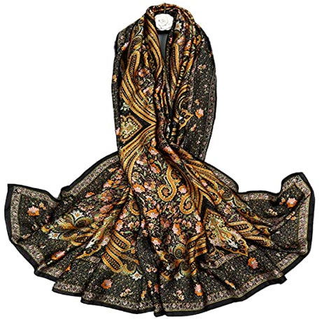 FAIRYGATE Schals & Tücher für Damen Seidenschal Damen Mädchen Seidentuch Silk Schal Damenschal 43005