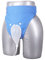GEYIWSSXY Borsa di raccolta di urina catetere esterno per gli uomini riutilizzabile in silicone portatile con 2 tasche catetere dell'urina (Anziani Uomini Blu)