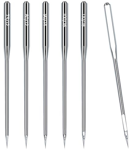 50 Stück Nähmaschinennadeln, Nähnadeln Nähmaschine, Nähmaschinen Nadeln Universal Regulär Punkt Verschiedene Größen 75/11 80/12 90/14 100/16 110/18 Scharfe Nähmaschinennadeln für Heimnähmaschine