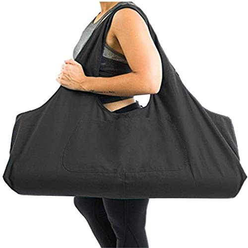 Sac de Tapis de Yoga JLDUP - Grande Capacité pour Femmes et Hommes, Portable en Toile Avec Poches, Tout-en-Un Zippé