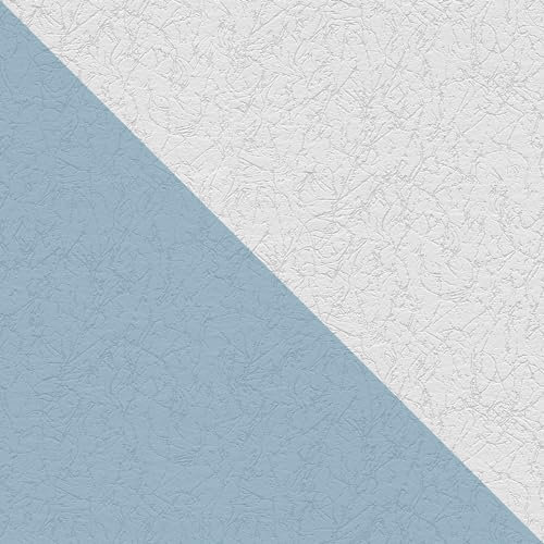 Profhome Carta da parati struttura 265616-GU carta da parati intissata (TNT) verniciabile bianco 0,53 m x 10,05 m / 5,33 m2