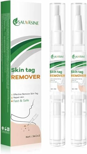 Wart Remover Pen 2 Pack Skin Tag Remover Verruca Treatment Liquid Dual Pens | Liquid Wart Remover Pen 2 Pack For Skin Tags Verrucas Common Warts And Mole Appearance Precise Applicator Dual Pack Value UK