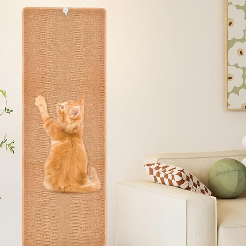 Tappetino da arrampicata per gatti, 180 x 40 cm, extra large, alto, per graffio, per parete, per arrampicata, per mobili, divani, divani