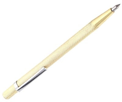 Penna per Incisione Tascabile Portatile, Robusto Pennarello in Lega per Piastrelle in Ceramica di Vetro (Oro)