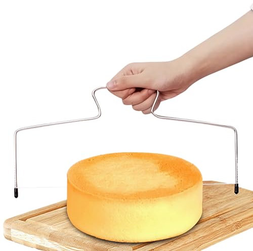 SSKHE 33 cm Affettatrici per torta in acciaio inox, felice, taglierina per torta con regolabile in altezza linea di sega, livellatrice per torta per tagliare torte, pane e toast