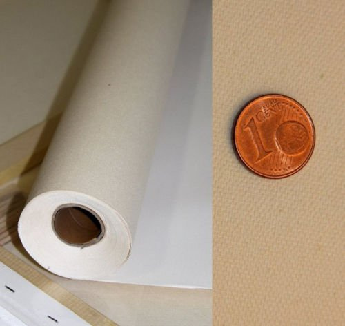 Rouleau de toile apprêtée pour artistes professionnels 1 m x 10 m 33ft 380 g/m² 100 % coton de qualité supérieure