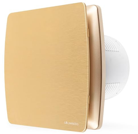 calimaero® BREEZE Bathroom Extractor Fan 100mm with Over-run And Backdraft Shutter, 4 inch Bathroom Fan with Humidity Sensor, Energy Efficient, Quiet, Plastic 12 W, 95m³/h, 32db, Ipx4,