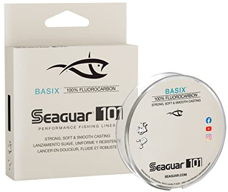 Seaguar 101 BasiX 100% Fluorocarbon Fishing Line 4lbs, 200yds Break Strength/Length - 04BSX200