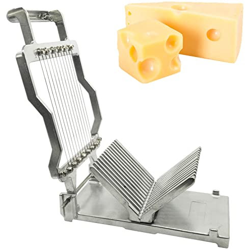 Kommersiell Ostskärare Med Tråd 1cm & 2cm Cheeser Butter Cut Blade Utbytbar, Skärbräda I Rostfritt Stål Köksmatlagningsbakverktyg För Hemrestauranger