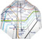 GWCC TFL8003 Licensed London Underground Tube Map print Dome/Golf Rain Umbrella