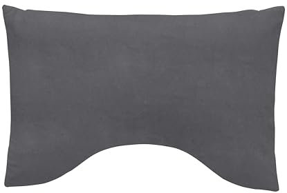 Traumnacht Exklusiv Schlafkissen Spezial mit druckentlastendem Viscoschaum, 40 x 60 cm, grau, Öko-Tex Zertifiziert, produziert nach deutschem Qualitätsstandard