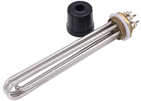 220V/380V 3000W Élément chauffant pour chauffe-eau Acier Inoxydable Résistance Chauffante 1.5 inch Flange Capuchon et Bague D'étanchéité sont prévus Thermoplongeur