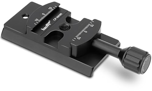 Schnellwechselplatte Klemmadapter Konverter Halterung für Select Manfrotto Sachtler Benro Sirui Stativ Fluid Video Head zu Arca Swiss kompatibel, passend für 501PL / Q5 / 504PLONG / 500PLONG Platte