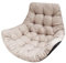 George Coussin de Jardin, Coussin Fauteuil Cocon, Coussin Fauteuil Suspendu, Coussin balancelle – Taille L, 120 x 100 cm – Beige