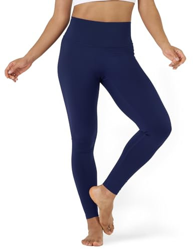 LAPASA Damen Sport Leggings Lange Yogahose hoher Bund Yoga Pants Push Up High Waist L01A Blau XL