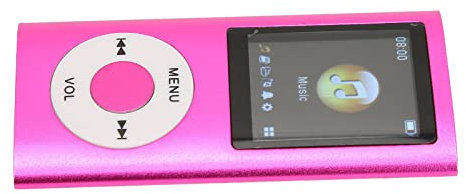 Reproductores de MP3 con Bluetooth, Reproductores de MP3 con Bluetooth Rosa, Reproductores de MP3 y MP4 Soporte de Reproductor de 1,8 Pulgadas Tarjeta de Memoria Reproductor de