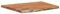 vidaXL Acacia Wood Live Edge Table Top - Rectangular Solid Wood Replacement for Bar/Side Tables, Natural Finish, Brown - 70x60x2.5 cm