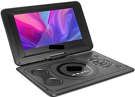 Bärbar DVD-spelare, 13,9 tums bärbar DVD-spelare HD TV FM Radio SD Roterbar LCD-skärm för nybörjare
