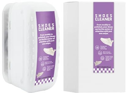 Nettoyant pour chaussures blanches, nettoyeur de chaussures en toile, kit de nettoyage à sec pour chaussures, nettoyant pour baskets de 120 ml, kit de nettoyage pour baskets sans rinçage, dissolvant