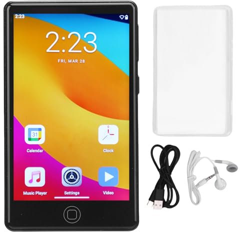 128 GB WiFi MP4 -spelare med Bluetooth, 4,0 Tums Pekskärm MP4 -spelare Förlustfri Musikspelare, MP3 Player Support Apps, Android 14.0