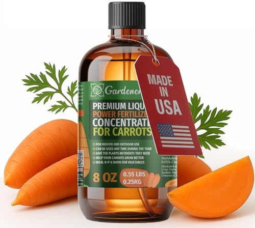Liquid Power Carrots Fertilizer - Professional Liquid Plant Food for Carrots - Fast-Acting Concentrate for Growth, Strong Roots & High-Yield Harvest - 8 oz - Indoor & Outdoor Use