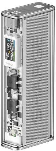 SHARGEEK 140 Power Bank, Batterie Externe Portable 20000mAh 140W avec Écran Transparent Smart Display, Ports USB-C USB-A, Chargeur Rapide pour Ordinateur Portable, iPhone 16/15, MacBook, Steam Deck