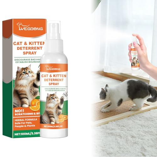 Vexran Repellente per Gatti, Repellente Gatti e Spray AntiGraffio per Gatti Divano, Disabituante Gatti Spray da Esterno e Interno 100ML