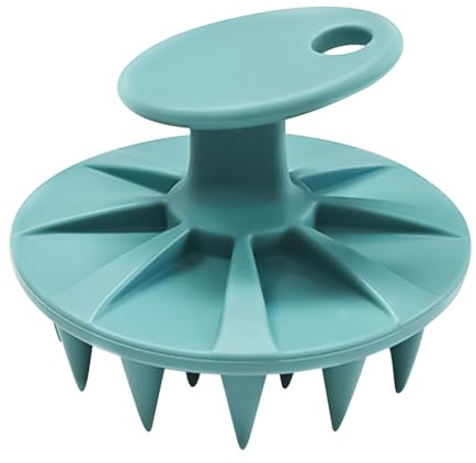 Celuicion Exfoliante para el cuero cabelludo, masajeador de cabeza de silicona, exfoliante portátil para mujer, hombre, salón de viaje