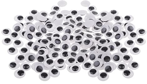 ＡＷＨＡＯ Ojos Móviles Autoadhesivos, Tamaños, Ojos de Juguete, Manualidades de Scrapbooking Y Bricolaje, 12 mm 200 Piezas