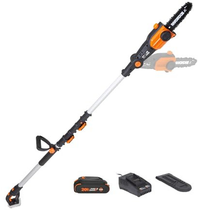 Worx Nitro 20V 8 '' cordless pole chainsaw 2.0 Ah battery and charger included WG349