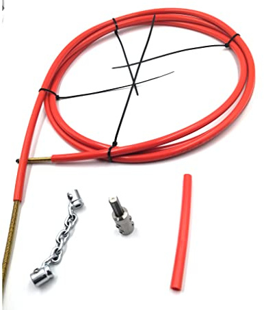 LEADFEN 6mm cable de eje flexible 5m juego completo de limpieza de cadenas herramientas DN32-40 removedor de obstrucciones de tubería Limpieza de drenajes