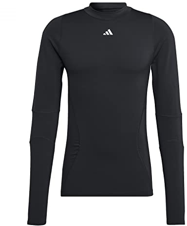 Adidas Mens T-Shirt (Long Sleeve) Techfit Cold.Rdy Long-Sleeve Top, Black, IA1131, M