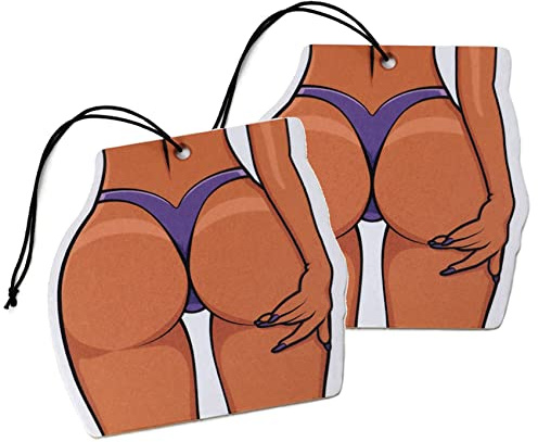 Uppsättning av 2 tuning luftfräschare doftträd för bil luftrenare design doft hänge (2 x booty)