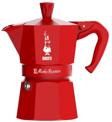 Bialetti Moka Express Rossa Magico Ricordo 1 Tazza, 3 Tazze (3 Tazze)