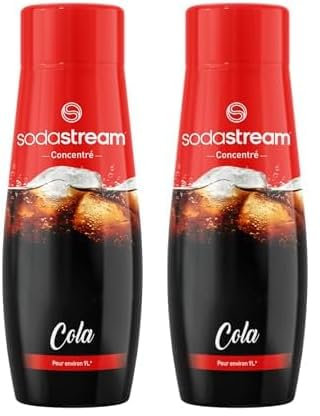 SodaStream Concentré Cola pour Machine à Eau Pétillante et Soda | Préparez jusqu'à 9 Litres de Cola en Quelques Secondes, 440ml (Lot de 2)