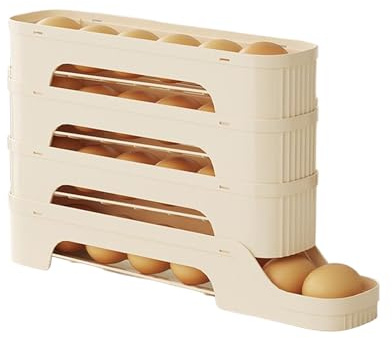 Dispensador Giratorio para Huevos Contenedor Organizador Apilable Multicapa