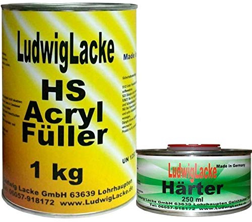 LudwigLacke Acryl Füller Weiss 1,15kg Grundierung