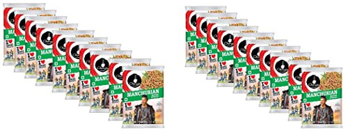 Chings Manchurian Noodles 60g (Pack of 20) – Original Hakka Noodles – Manchurian – Stir Fried Noddles with Seasoning –Easy to Cook - Non Sticky