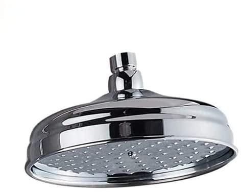 AFUDER Ottone Antico Tondo 8 Pollici Doccia Soffione Accessori Bagno Ricambio Doccia Per Esterno Soffione Doccia Grande (Standard 1/2 pollice)