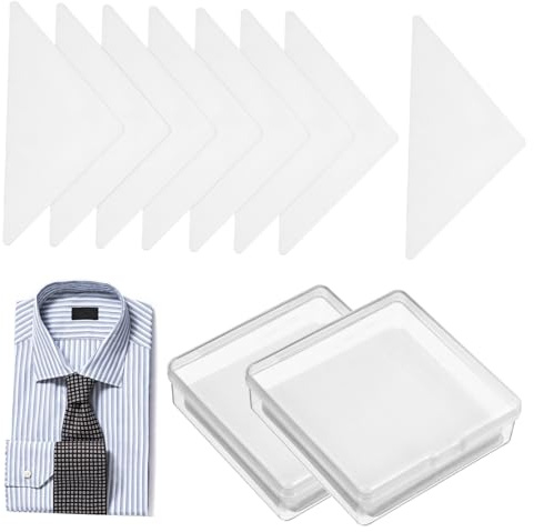 LIFKOME Stecche Modellanti Per Colletto Camicia Uomo 60 Pezzi Adesivi in Pvc Supporto Colletto Resistente Per Abbigliamento Formale Casual Mantenimento Forma