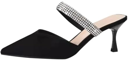 Kitten Tacones abiertos para mujer, elegantes zapatos de encaje, con tacón brillante, tacón de aguja, tacones de aguja, zapatos de verano, cócteles, zapatos de vestir, zapatos de tacón abierto