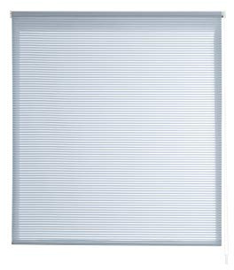 Estoralis | Robert | Estor Enrollable Diseño Moderno | Translúcido Rayas | Azul | 110 x 195 cm (Ancho/Alto) Tamaño Tela 107 x 190 cm | Estores para Ventanas y Puertas
