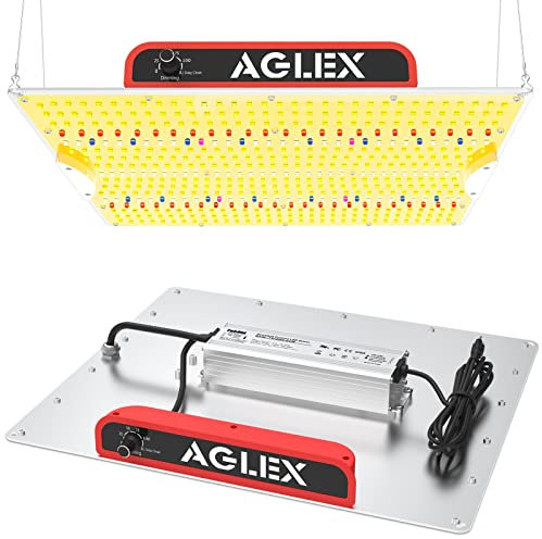 AGLEX K2000 LED Grow Light, Full Spectrum Grow Light with UV IR, LED Plant Grow Lights for Seeding Starting Veg Flower Hanging Growing Lamps 4X5 FT Coverage with Daisy Chain & Dimmable